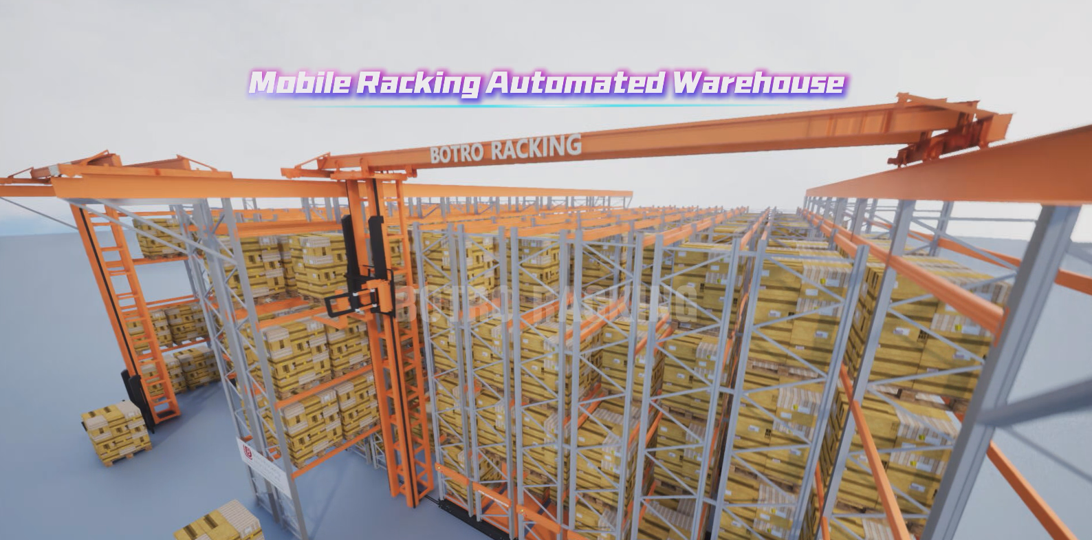 mobile racking system Système de cale mobile