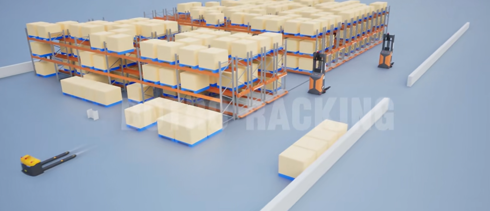 mobile racking system Système de cale mobile