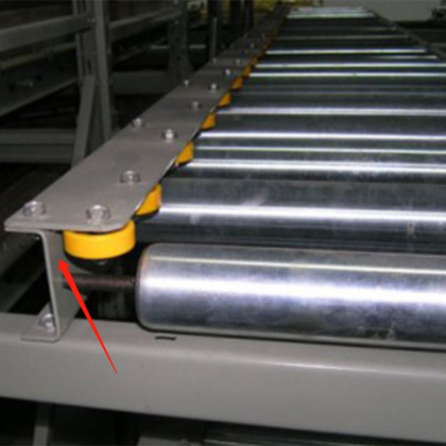 Rayonnage à palettes à flux par gravité pour protection contre la corrosion à usage intensif pour le stockage