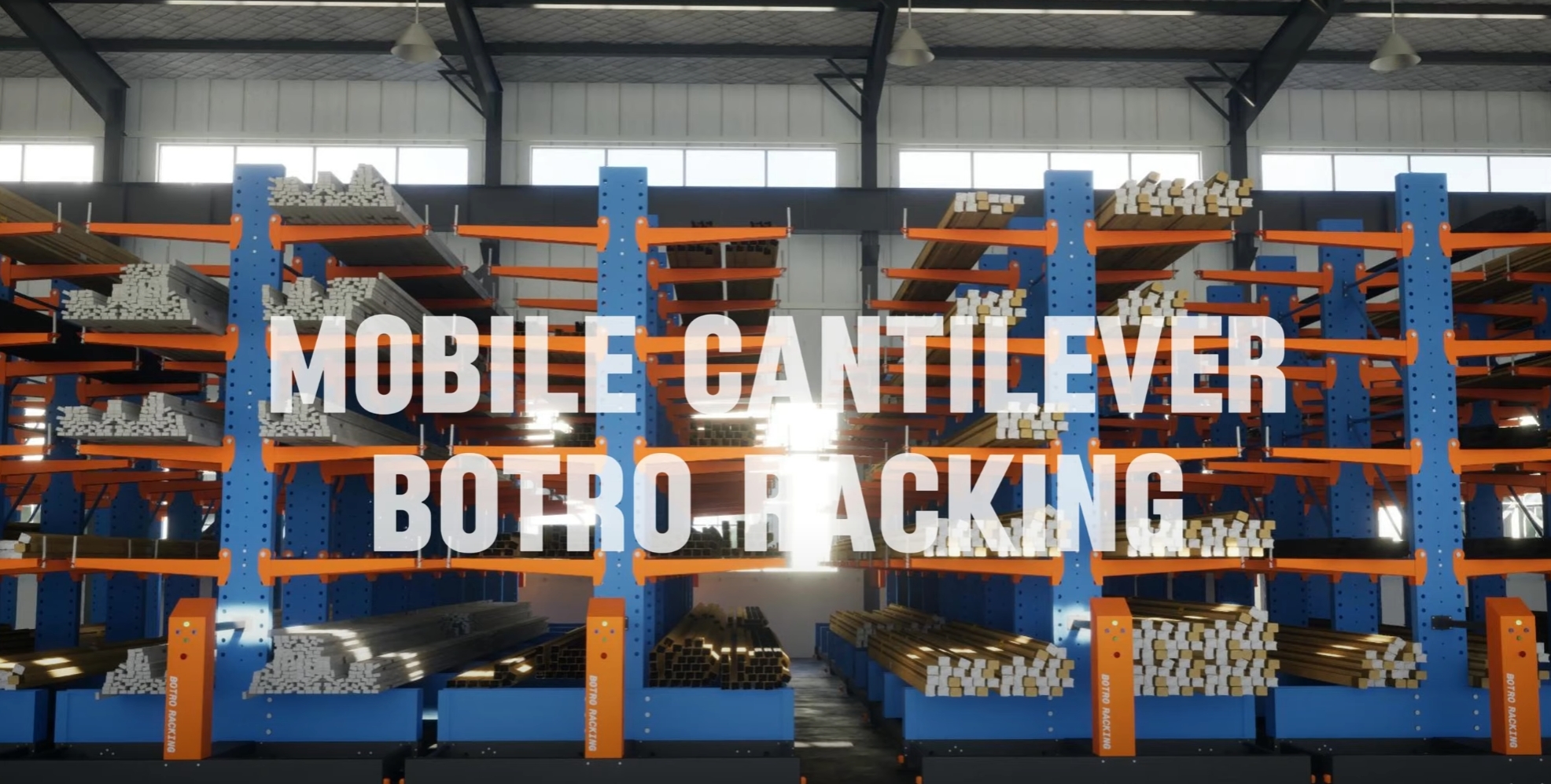 Rayonnage cantilever mobile de Botro-Racking - La première option pour le stockage de matériaux de longue durée