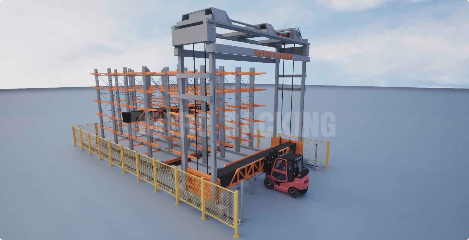 Système de stockage et de récupération automatisé de matériaux 2