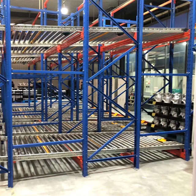 Protection dynamique contre la corrosion Gravity Flow Pallet Rack pour le stockage