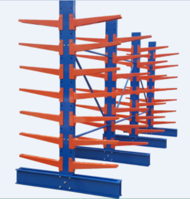 Support mural en acier réglable double face Cantilever Rack